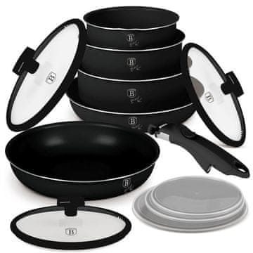 Komplet 12 kosov Matte Black Collection BH-8248