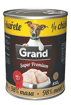 GRAND Dog Cons. SuperPremium 1/4 piščanca 850g