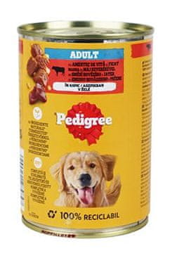 Pedigree Rodovnik Cons. Lahko Odrasla govedina v želeju 400g