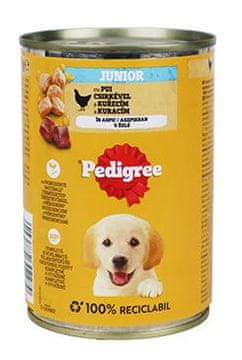 Pedigree Rodovnik Cons. Pločevinka Junior piščanec v želeju 400g