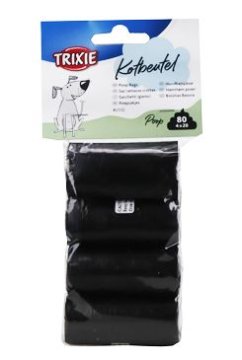 Trixie Vrečke za pasje iztrebke 4x20 kosov črne TR