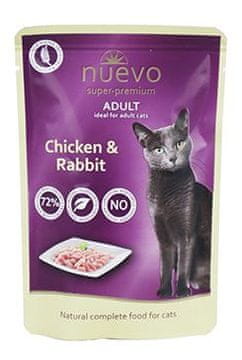 Nuevo cat pocket Adult piščanec in zajec 85g