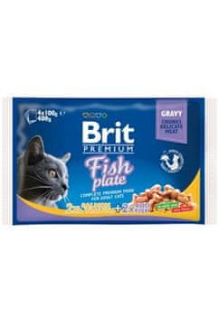 Brit Premium Cat družinski krožnik v omaki Multi 400g (4x100g)
