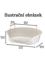 Ferplast Pasja postelja plastična SIESTA DLX 2 rjava 49x36x17,5cm FP