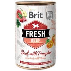 Brit Konzervirano goveje meso Fresh z bučami 400g