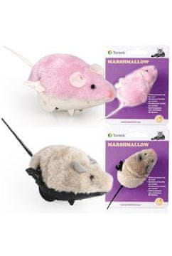 Igrača mačka Miška Marshmallow na ključu 8cm