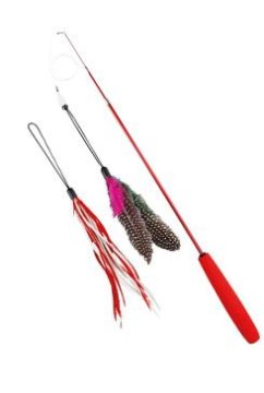 Trixie Igrača mačka Teleskopska palica z igračo 40-98cm TR