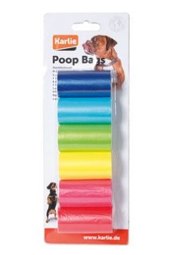 Vrečke za pasje iztrebke 6x20 kosov mavrica KAR