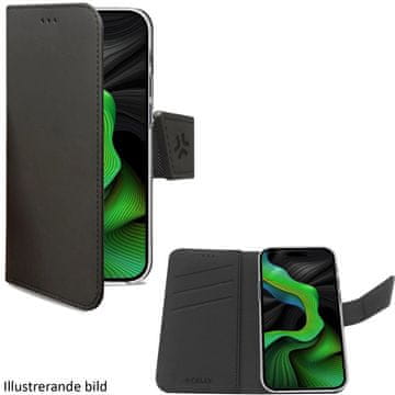 Celly Wally Wallet etui za iPhone 16 Pro črn