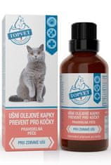Topvet Kapljice za ušesa Prevent za mačke 50ml