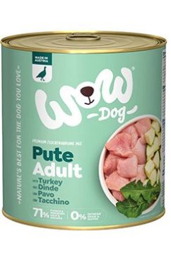 Wow konzerva Odrasli puran z bučkami 800g