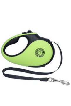 KIWI WALKER Samonavijalni povodec 12kg/3m zelen/črn Kiwi