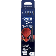Oral-B iO Kids 6+ Marvel Spiderman, nadomestne glave za zobno ščetko – 4 kosi