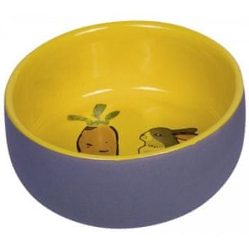 Keramična skleda s sliko sivo-rumene barve 250ml