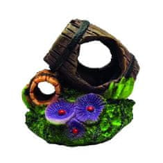 Duvo+ Dekoracija za akvarij - Sodček + 9 x 8 x 8 cm