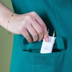 3MK Beli omrežni polnilnik, hitro polnjenje 20W QC4+ PD PPS, dva priključka USB-C USB-A 3mk Hyper GaN PD Charger