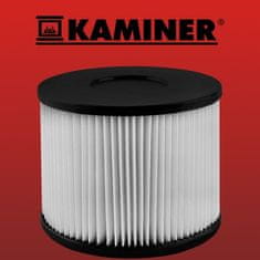 Kaminer HEPA filter za sesalnik pepela 1162 1170 - antialergijski, enostavno pranje, zaščita motorja, primeren za 10L, 15L, 18L in 20L sesalnike.