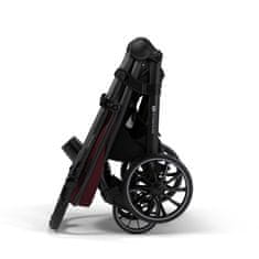 Kinderkraft Grande 2 otroški voziček, zložljiv, bordo rdeč