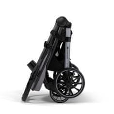 Kinderkraft Grande 2 otroški voziček, zložljiv, siv