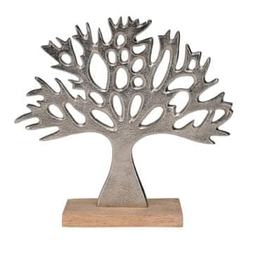 Okrasek za drevo 27x25,5cm Al/drevo