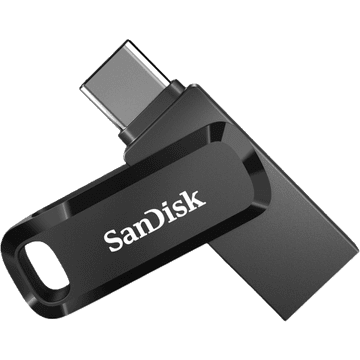 SanDisk 1TB Ultra Dual Drive Go USB-C/A 3.2 USB ključ (črn)
