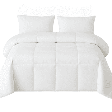 Nikcorp Prešita odeja gosji puh in perje 220x240 cm, zimska, iz organskega bombaža, Oeko-TEX, bela