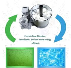 Nikcorp Filtrirne kroglice za bazen 1300g, vložek za peščene črpalke, pralne, za bazene, ribnike, akvarije