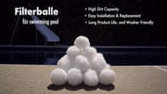 Nikcorp Filtrirne kroglice za bazen 1300g, vložek za peščene črpalke, pralne, za bazene, ribnike, akvarije