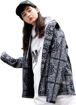 Nikcorp Spomladansko-jesenska jakna unisex, črno-bela L, vodoodporna, zračna in lahka, odporna na veter za pohodništvo