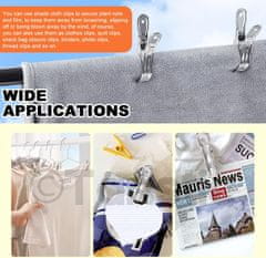 Nikcorp Vrtne sponke 16 cm, nerjaveče jeklo, močne, za rastlinjak in folijo, velike, komplet 10 kosov