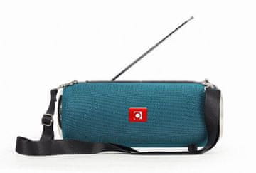 Gembird SPK-BT-17-G 2.0, 10W FM prenosni BT + Antena zelen, bluetooth zvočnik
