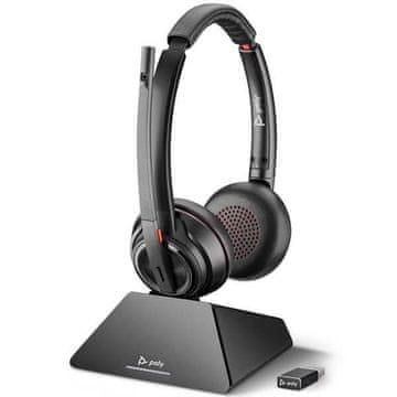 Poly Savi 8220 UC Microsoft Teams DECT 1880-1900 MHz USB-A slušalke 8D3F5AA, 209214-02