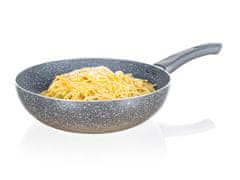 Ponev WOK 28 cm z neprijemljivo površino CUISINO GRANITE GREY