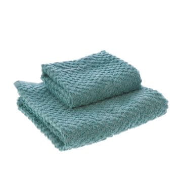 StarDeco Set brisača Travis 56x36 in 96x53cm / 2 kos / zelena / bombaž