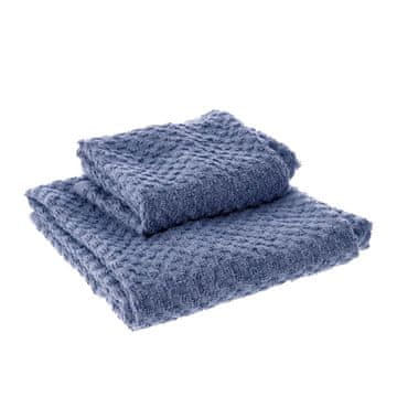 StarDeco Set brisača Travis 56x36 in 96x53cm / 2 kos / modra / bombaž