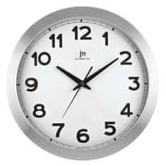 Lowell Stenska ura 40cm / 14930 / okrogla / srebrna / aluminij, steklo