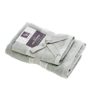 StarDeco Set brisača Veiga 55x40 in 100x55cm / 2 kos / zelena / bombaž