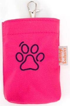 Velcro žep za vrečke vezenje šapa roza