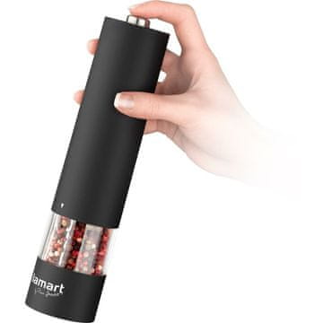 Lamart Lamart Ruber LT7021 - Električni mlinček za začimbe poper in sol, črn