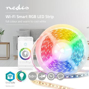 Nedis NEDIS WIFILS50CRGBW LED RGB WIFI TRAK 15W 5M