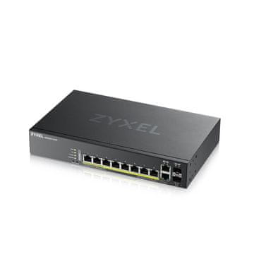 Zyxel GS2220-10HP,regija EU,8-portno stikalo GbE L2 PoE s priključno povezavo GbE (priložena enoletna licenca NCC Pro pack)