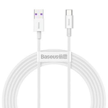 BASEUS Baseus Superior Series USB na USB-C kabel 66 W, 2 m, bela