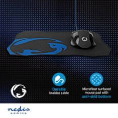 Nedis Nedis GMMP110BK gaming miška s podlogo 7200DPI