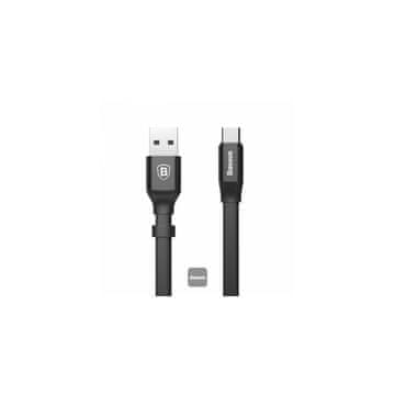 BASEUS BASEUS kabel Nimble USB-A na USB-C 0,23m, črn