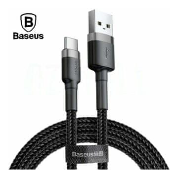 BASEUS Baseus Cafule kabel USB-A na USB-C 3A 1m siv/črn