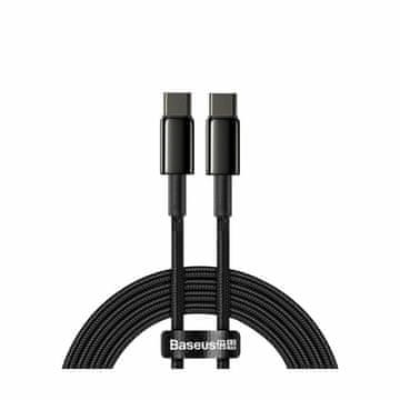 BASEUS BASEUS kabel Tungsten Gold USB-C na USB-C 2m, 100W, črn