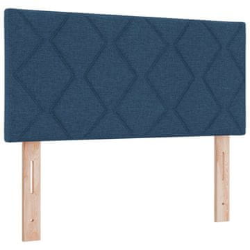 Vidaxl LED glava postelje Modra 90 cm blago