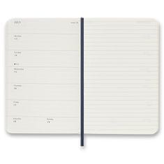 Moleskine Dnevnik 2026 - mehke platnice, S, tedenski, modri