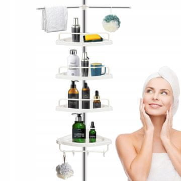 Korbi Teleskopska Kotna Polica Za Kopalnico Korbi