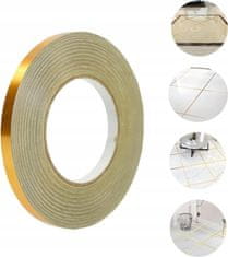 Korbi Zlata Samolepilna Okrasna Trak, 2 cm x 50 m